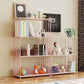 Scandinavian Open Back Bookshelf Metal Shelf Bookcase for Study Room