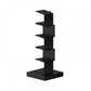 Metal Closed Back Geometric Bookcase Contemporary Style Book Shelf