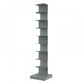 Metal Closed Back Geometric Bookcase Contemporary Style Book Shelf