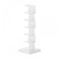 Metal Closed Back Geometric Bookcase Contemporary Style Book Shelf