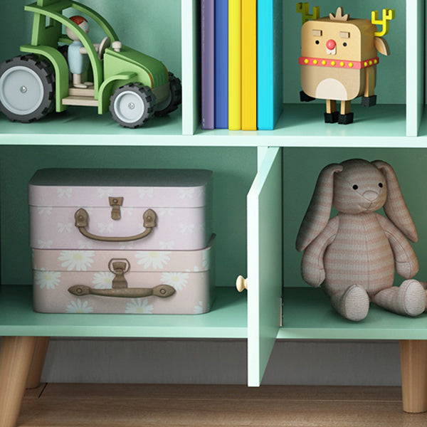 Scandinavian Manufactured Wood Bookcase Closed Back Bookcase with Doors Clearhalo 'Bookcases' 'furn' 'furn_bookcases' 'Furniture' 'Office Furniture' 5123333