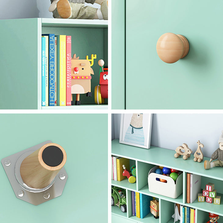 Scandinavian Manufactured Wood Bookcase Closed Back Bookcase with Doors Clearhalo 'Bookcases' 'furn' 'furn_bookcases' 'Furniture' 'Office Furniture' 5123345