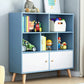 Scandinavian Manufactured Wood Bookcase Closed Back Bookcase with Doors Clearhalo 'Bookcases' 'furn' 'furn_bookcases' 'Furniture' 'Office Furniture' 5123346