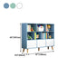 Scandinavian Manufactured Wood Bookcase Closed Back Bookcase with Doors Clearhalo 'Bookcases' 'furn' 'furn_bookcases' 'Furniture' 'Office Furniture' 5123350