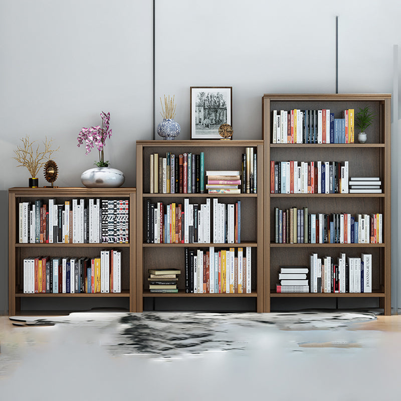 Scandinavisch rubberhout standaard boekenplank gesloten terug verticale boekenplank