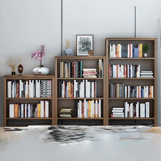 Scandinavian Rubber Wood Standard Bookshelf Closed Back Vertical Bookshelf