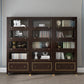 Vertical Glam Standard Bookcase Beech Closed Back Bookcase with Drawer Clearhalo 'Bookcases' 'furn' 'furn_bookcases' 'Furniture' 'Office Furniture' 5123392