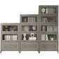 Vertical Glam Standard Bookcase Beech Closed Back Bookcase with Drawer Clearhalo 'Bookcases' 'furn' 'furn_bookcases' 'Furniture' 'Office Furniture' 5123395
