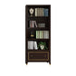 Vertical Glam Standard Bookcase Beech Closed Back Bookcase with Drawer 31.5"L x 15"W x 79.1"H Walnut Bookcases Clearhalo 'Bookcases' 'furn' 'furn_bookcases' 'Furniture' 'Office Furniture' 5123399
