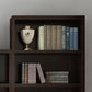 Vertical Glam Standard Bookcase Beech Closed Back Bookcase with Drawer Clearhalo 'Bookcases' 'furn' 'furn_bookcases' 'Furniture' 'Office Furniture' 5123400