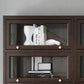Vertical Glam Standard Bookcase Beech Closed Back Bookcase with Drawer Clearhalo 'Bookcases' 'furn' 'furn_bookcases' 'Furniture' 'Office Furniture' 5123403