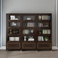 Vertical Glam Standard Bookcase Beech Closed Back Bookcase with Drawer Clearhalo 'Bookcases' 'furn' 'furn_bookcases' 'Furniture' 'Office Furniture' 5123405