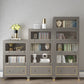 Vertical Glam Standard Bookcase Beech Closed Back Bookcase with Drawer Clearhalo 'Bookcases' 'furn' 'furn_bookcases' 'Furniture' 'Office Furniture' 5123407