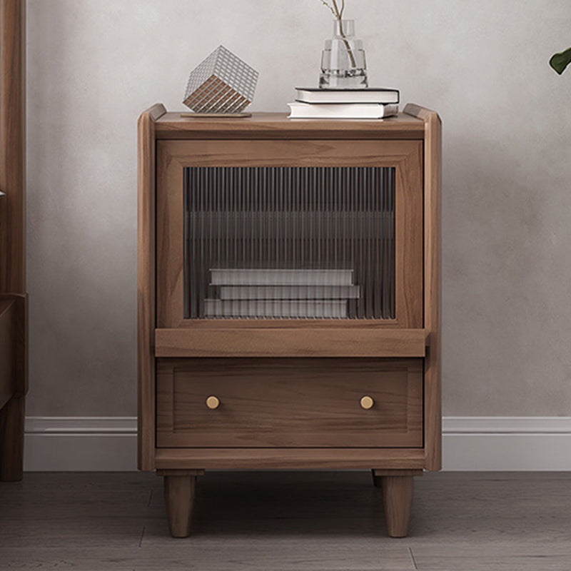 Table de nuit en bois massif moderne 20 '' Tableau de rangement de rangement de rangement avec les jambes