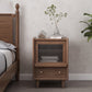 Table de nuit en bois massif moderne 20 '' Tableau de rangement de rangement de rangement avec les jambes