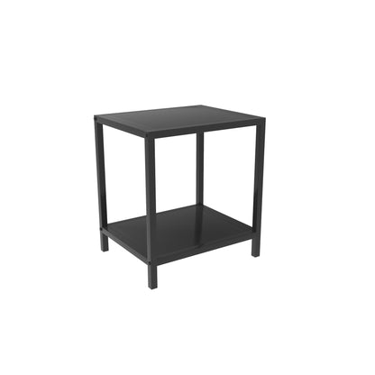 20'' Tall Metal Nightstand Modern Open Storage 1-Shelf Legs Inchuded Bedside Cabinet