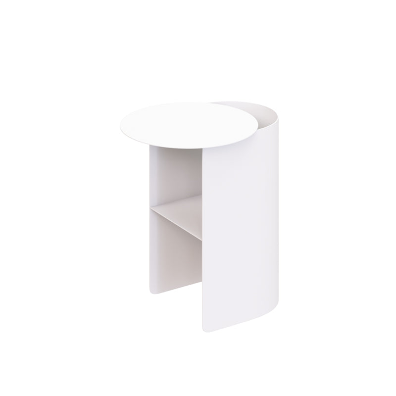 Metal Modern Bed Nightstand 20'' Tall 1-shelf Open Storage Bedside Cabinet White Clearhalo 'Bedroom Furniture' 'furn' 'furn_night_stand' 'Furniture' 'night_stand' 'Nightstands' 5125811