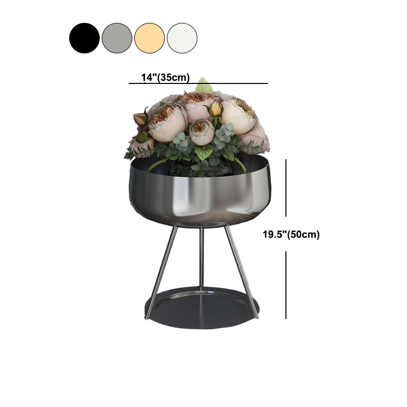 Comodino moderno da 20 '' a letto alto in metallo aperto gamba incenteva tavolo accento