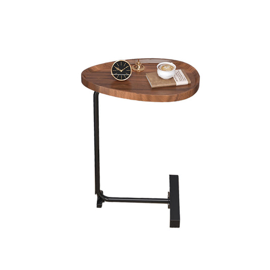 Moderner Metal Night Tisch künstliches Holz Nicht-Strengkabine am Nachttisch mit Bein