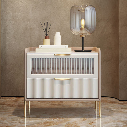 Glamourös 2-schüchternen Betten Nachttisch 20 '' großer Kiefernstein-Top-Nachttisch mit Beinen