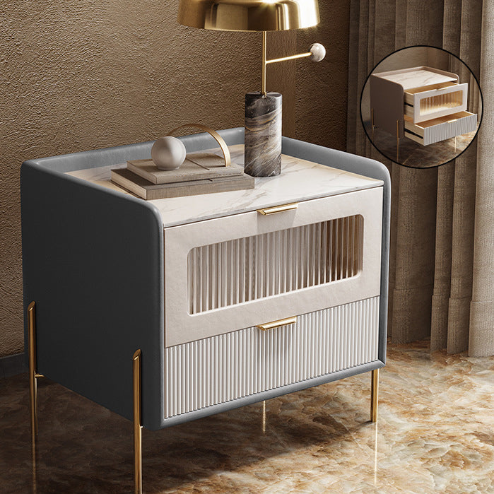 Glamourös 2-schüchternen Betten Nachttisch 20 '' großer Kiefernstein-Top-Nachttisch mit Beinen