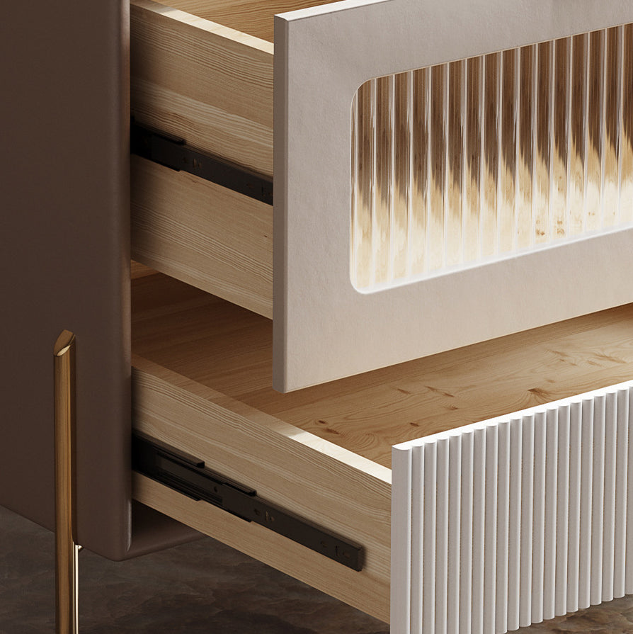 Glamourös 2-schüchternen Betten Nachttisch 20 '' großer Kiefernstein-Top-Nachttisch mit Beinen