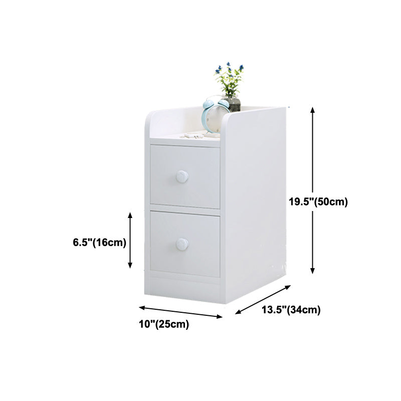 Platos modernos Camino de noche Mesa nocturna de almacenamiento de cajones de 20 ''