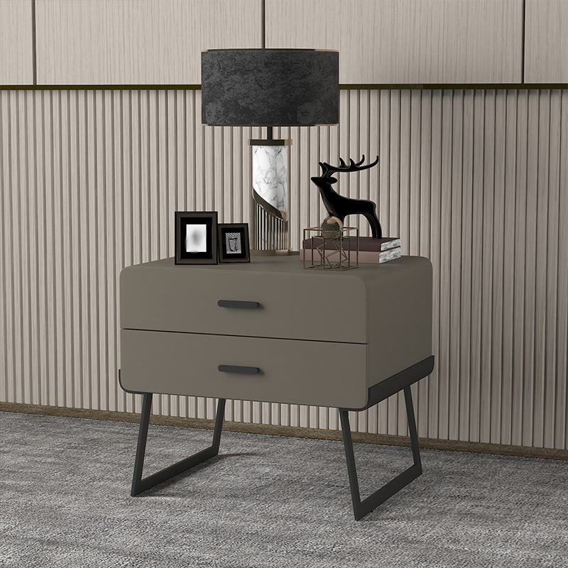 20 '' Tall Lade opslag accenttafel nachtkastje modern faux lederen nachtkastje