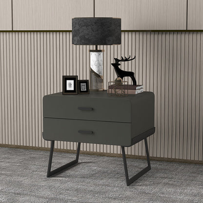 20 '' Tall Lade opslag accenttafel nachtkastje modern faux lederen nachtkastje