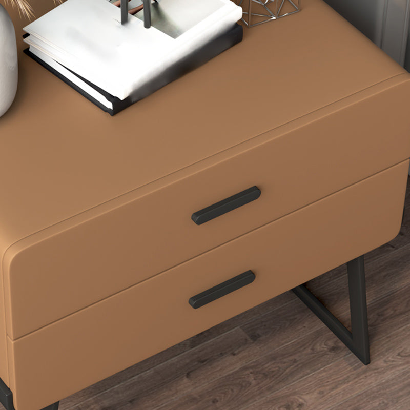 20 '' Tall Lade opslag accenttafel nachtkastje modern faux lederen nachtkastje