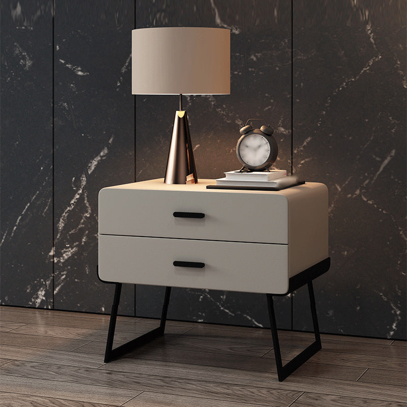 20 '' Tall Lade opslag accenttafel nachtkastje modern faux lederen nachtkastje