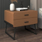 20 '' Tall Lade opslag accenttafel nachtkastje modern faux lederen nachtkastje