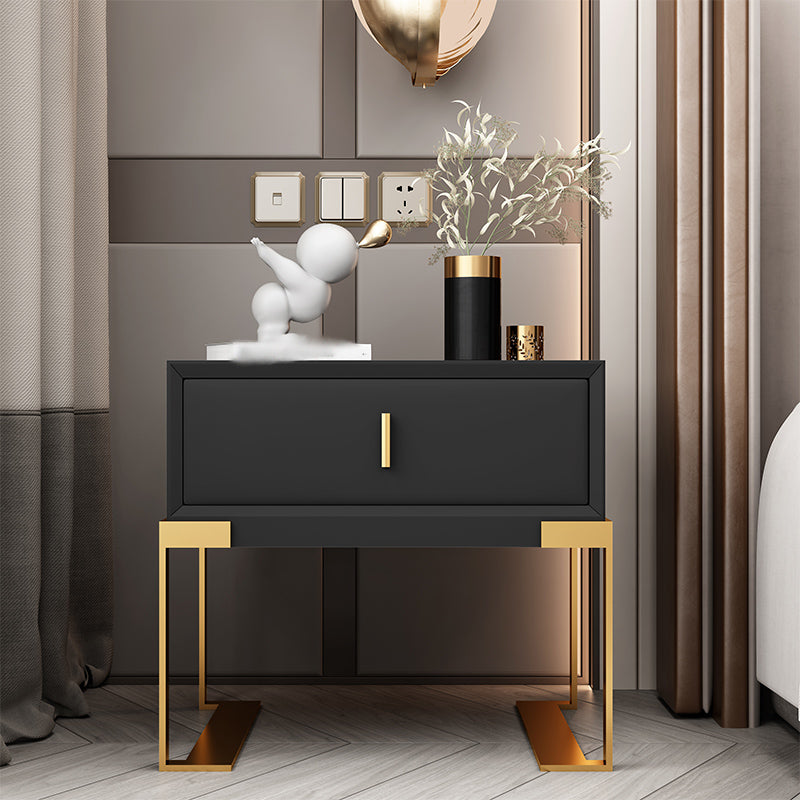 20 '' Accento glam alto tavolo da comodino per il comodino in pelle finta con gambe