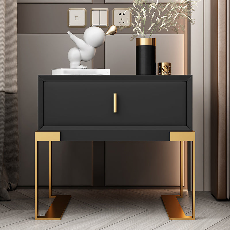 20 '' Accento glam alto tavolo da comodino per il comodino in pelle finta con gambe