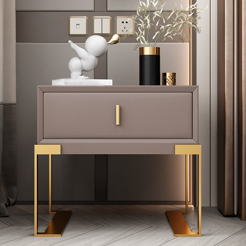 20 '' Accento glam alto tavolo da comodino per il comodino in pelle finta con gambe