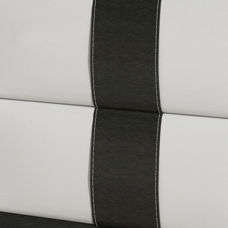 Tiroir de rangement de rangement table de nuit 16 '' Tall Faux Leather Modern Nightand