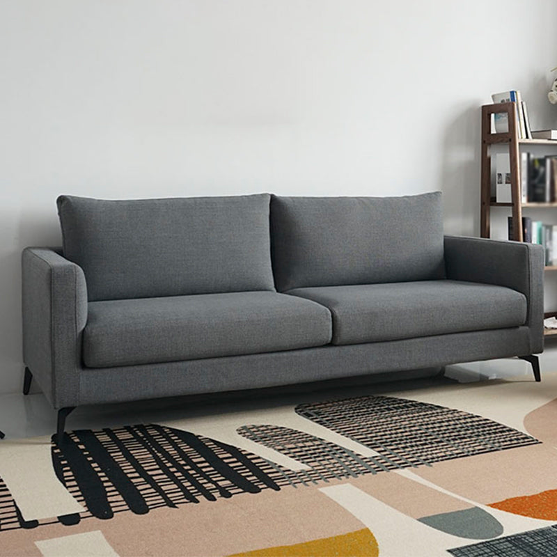 Contemporary Tuxedo Arm Standard Sofa Washable Sofa for Living Room, Apartment Dark Gray Clearhalo 'furn' 'furn_sofas' 'Furniture' 'Living Room Furniture' 'Sofa' 'sofas' 5126794