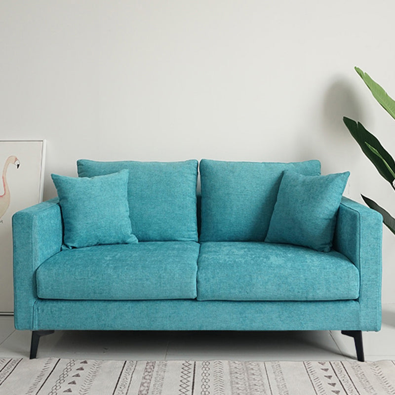 Contemporary Tuxedo Arm Standard Sofa Washable Sofa for Living Room, Apartment Ocean Blue Clearhalo 'furn' 'furn_sofas' 'Furniture' 'Living Room Furniture' 'Sofa' 'sofas' 5126797