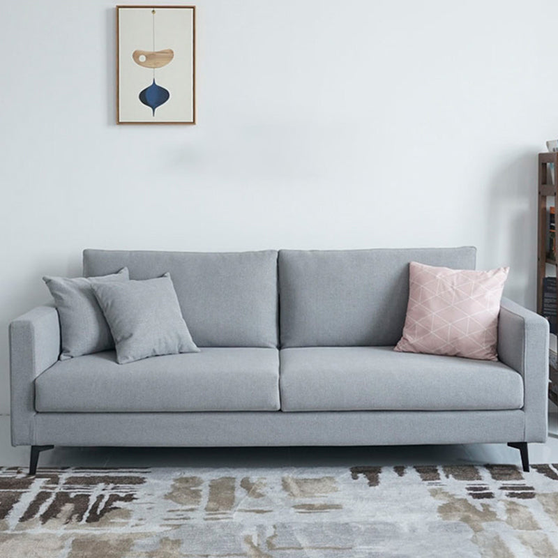 Contemporary Tuxedo Arm Standard Sofa Washable Sofa for Living Room, Apartment Gray-White Clearhalo 'furn' 'furn_sofas' 'Furniture' 'Living Room Furniture' 'Sofa' 'sofas' 5126799