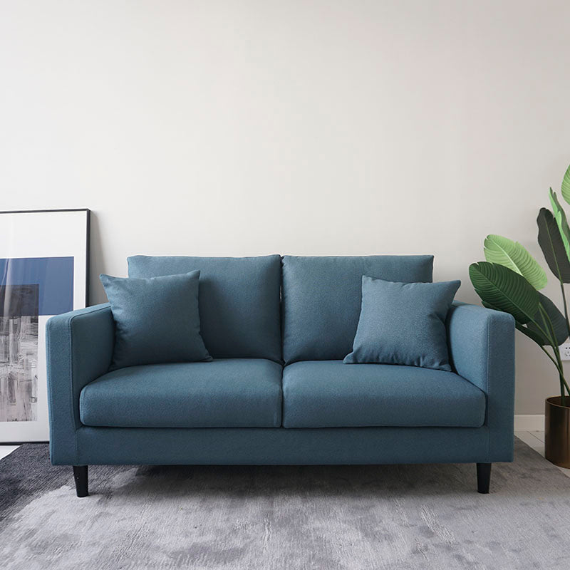 Contemporary Tuxedo Arm Standard Sofa Washable Sofa for Living Room, Apartment Antique Blue Clearhalo 'furn' 'furn_sofas' 'Furniture' 'Living Room Furniture' 'Sofa' 'sofas' 5126800