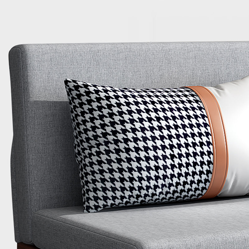 Sofá de sofá cama sin brazo de lino para la sala de estar, apartamento