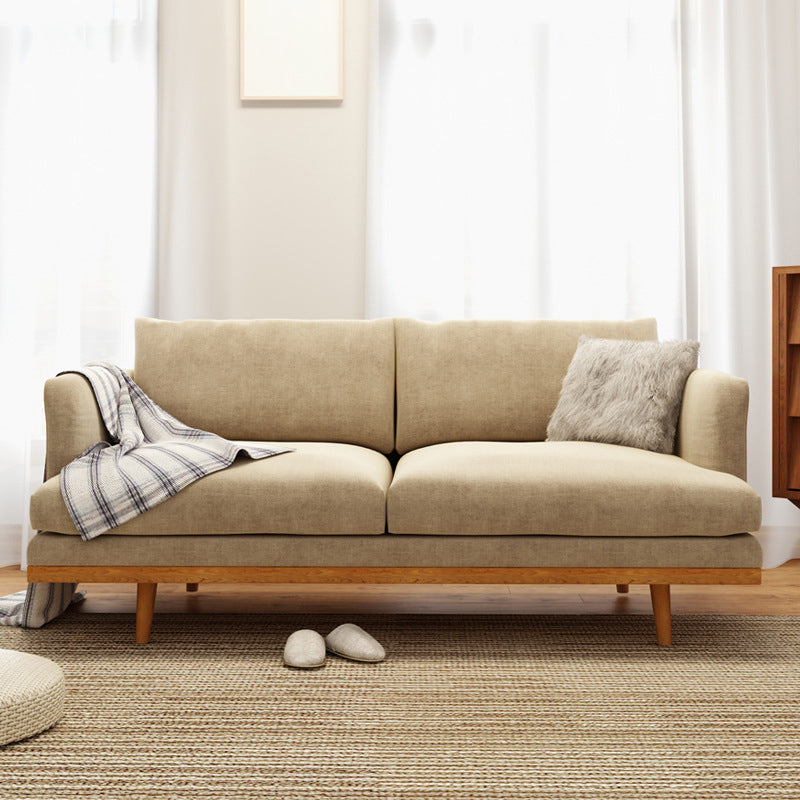 Divano di divano standard di lino moderno di incasso per soggiorno, appartamento