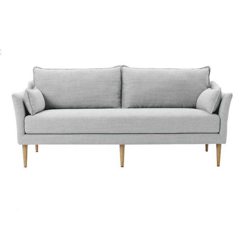 Linen Modern Sloped Arm Sofa Wooden Standard Sofa for Living Room, Apartment Clearhalo 'furn' 'furn_sofas' 'Furniture' 'Living Room Furniture' 'Sofa' 'sofas' 5126983