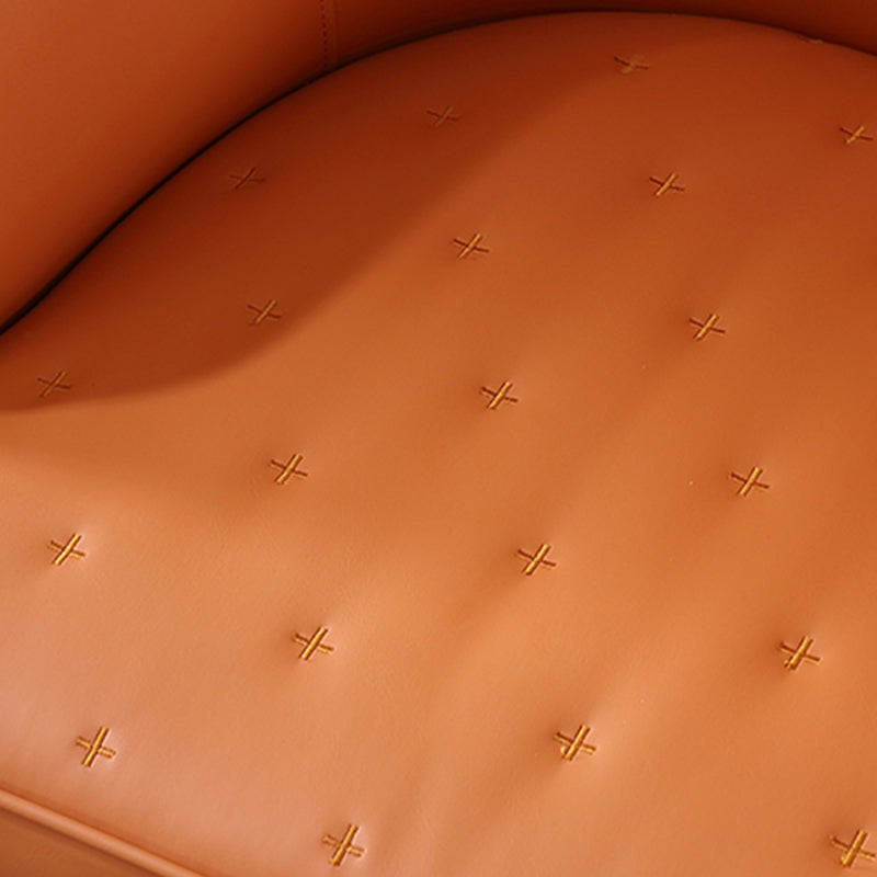 23.23"L x 23.23"W x 35.43"H Modern Tight Back Flared Arms Barrel Chair Clearhalo 'Accent Chairs' 'accent_chairs' 'Chairs & Seating' 'furn' 'furn_accent_chairs' 'Furniture' 'Living Room Furniture' 5127078