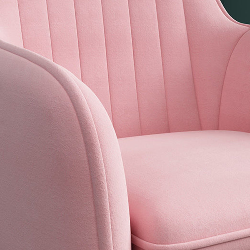 20.08"L x 20.08"W x 31.89"H Modern Sewn Pillow Back Flared Arms Parsons Chair Clearhalo 'Accent Chairs' 'accent_chairs' 'Chairs & Seating' 'furn' 'furn_accent_chairs' 'Furniture' 'Living Room Furniture' 5127152