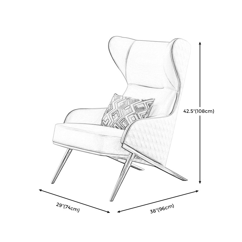 29.13 "L x 37.8" W x 42.52 "H Moderne High Back Wingback -stoel voor woonkamer