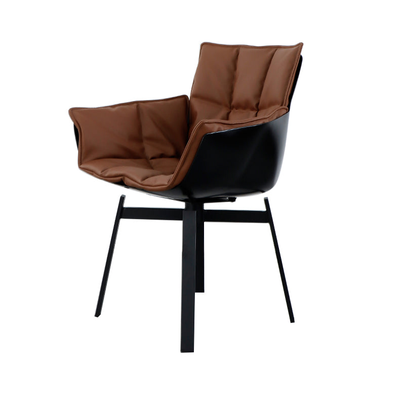 24.41 "L x 24.41" W x 33.46 "H Moderne kussen achterste kussen Top Arms Chair voor woonkamer