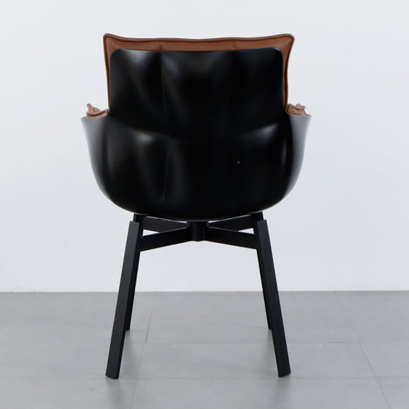 24.41 "L x 24.41" W x 33.46 "H Moderne kussen achterste kussen Top Arms Chair voor woonkamer