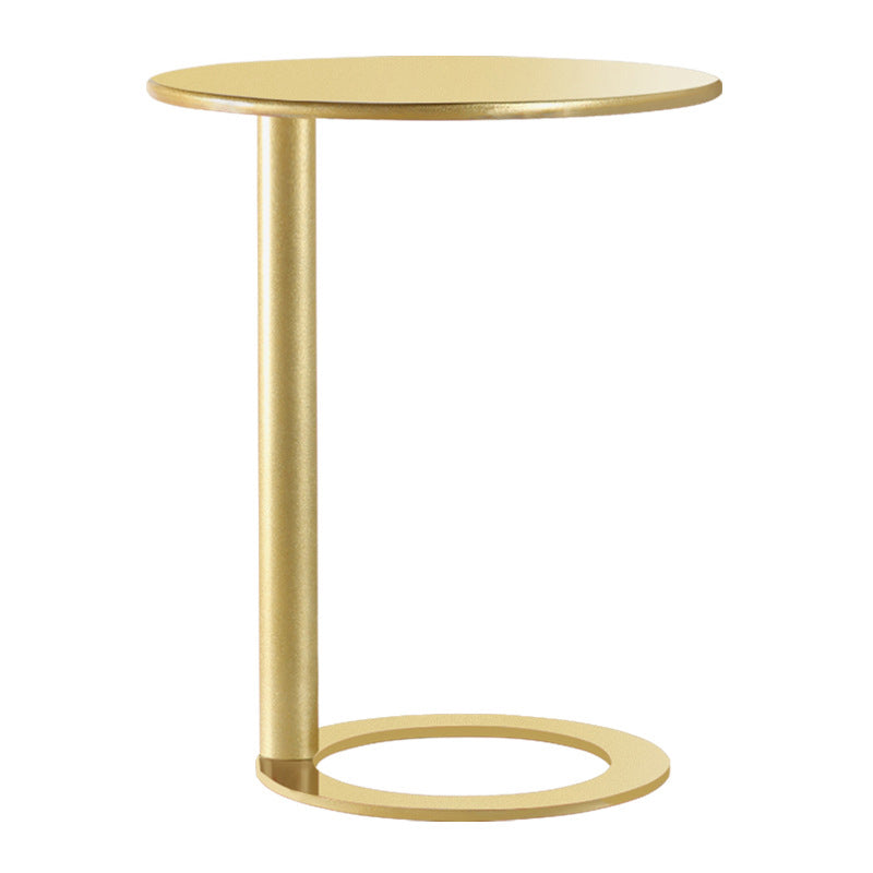 Tavolo da tavola di fascia rotonda in metallo scandinavo 18,9 "/ 23,6" H Tavola laterale
