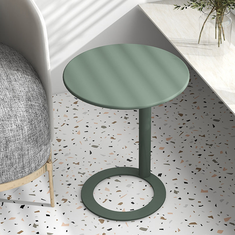 Tavolo da tavola di fascia rotonda in metallo scandinavo 18,9 "/ 23,6" H Tavola laterale